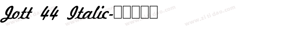 Jott 44 Italic字体转换